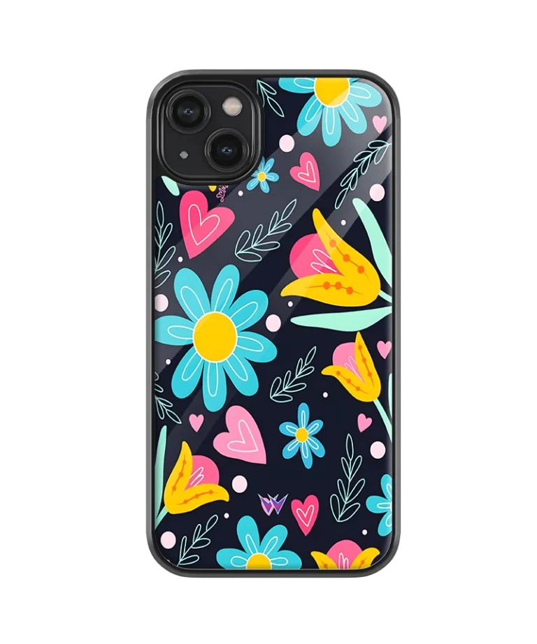 Floral Glass Case