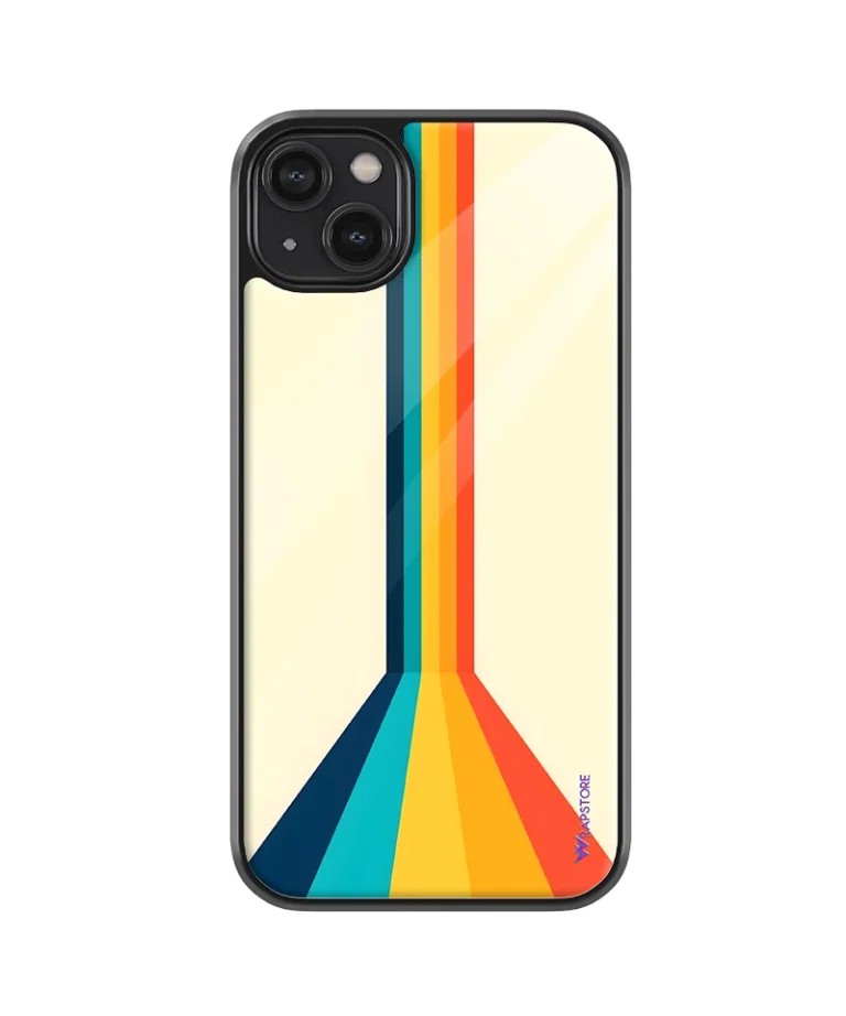 Rainbow lines Glass Case
