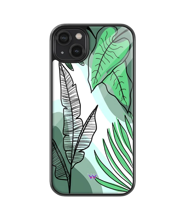 Leafy Scene Glass Case