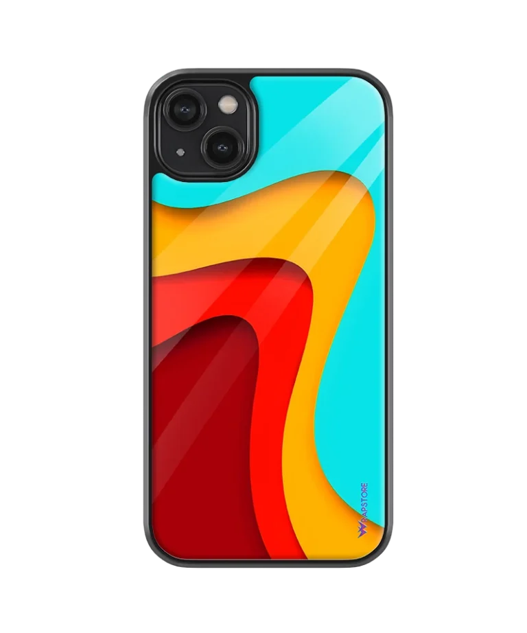 Splashed Waves Glass Case