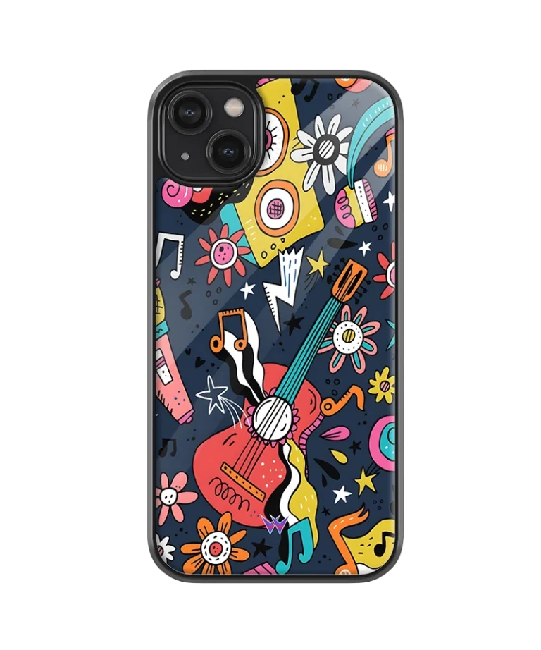 Guitar Nature Glass Case