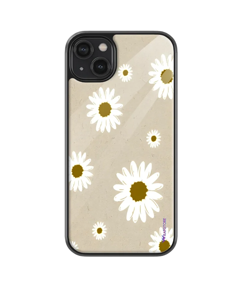 Simplistic Flowers Glass Case