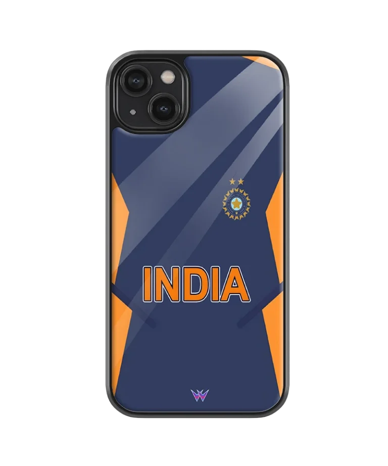 Cricket India Jersey Glass Case