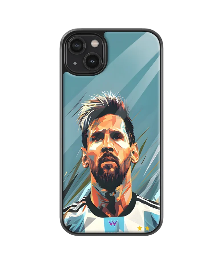 Messi Glare Glass Case