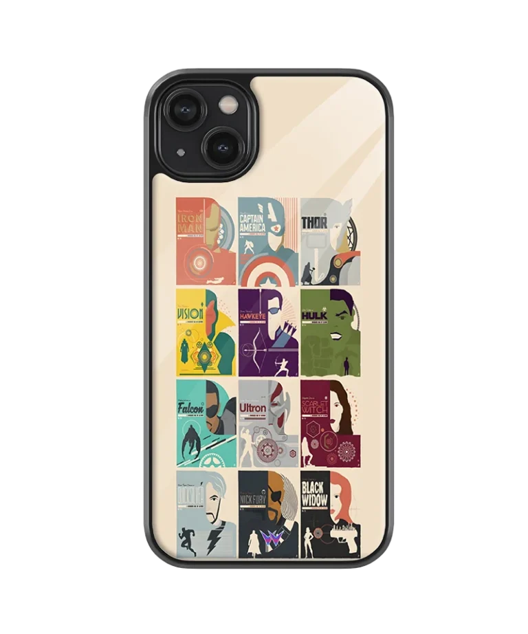 Marvel Mugshots Glass Case