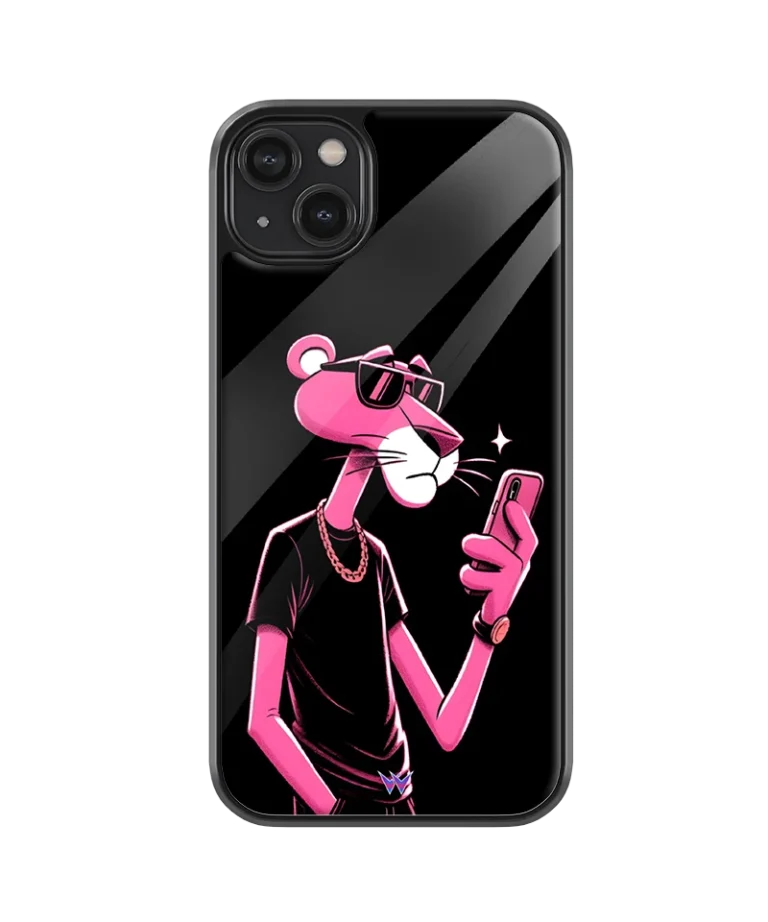 Pink Panther Glass Case