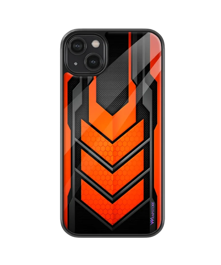 Orange Armour Glass Case