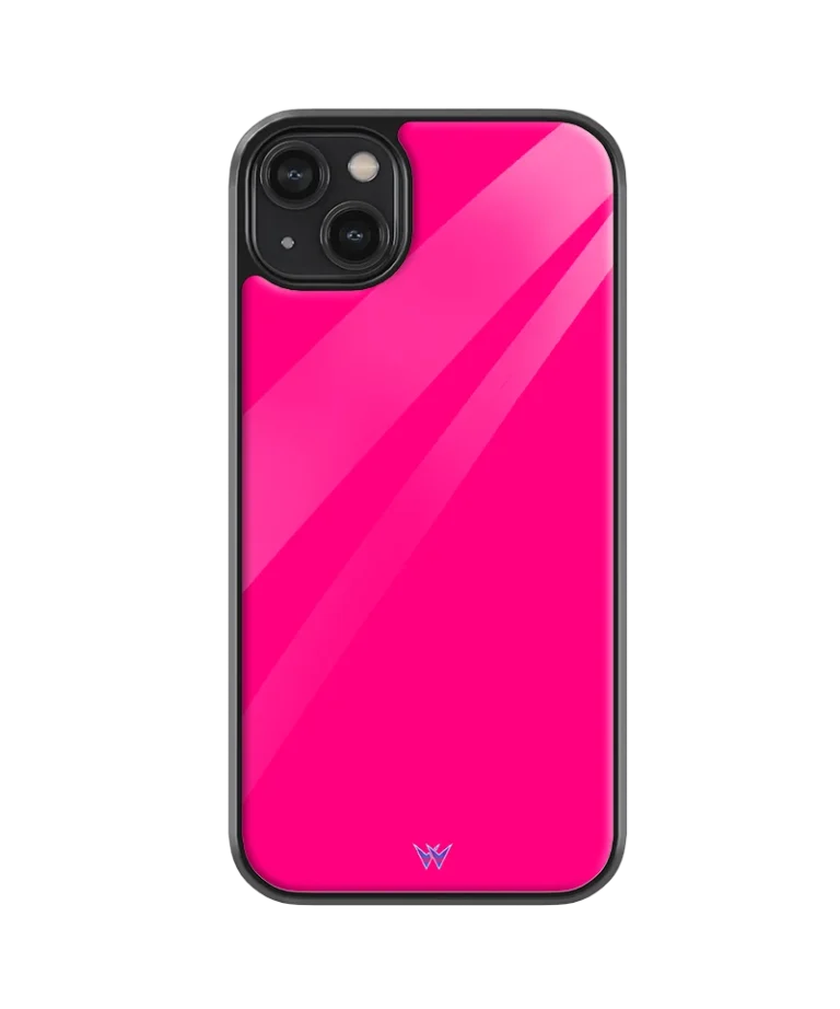 Magenta Plane Glass Case