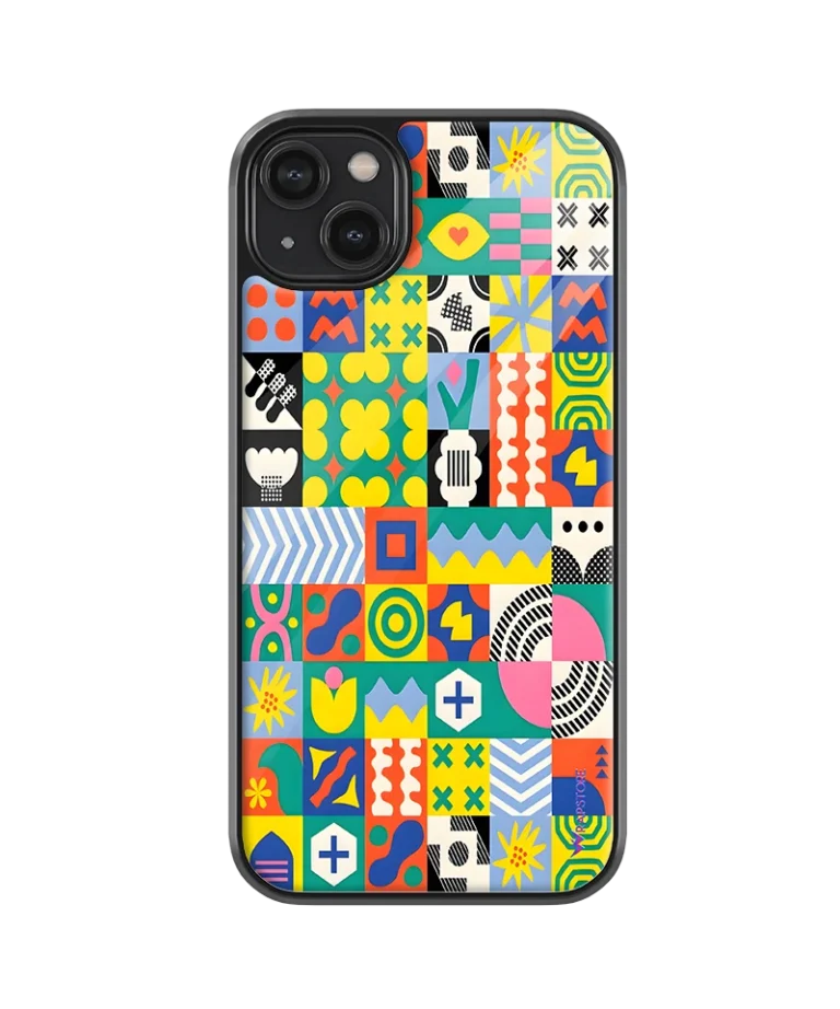 Geo Vibes Glass Case
