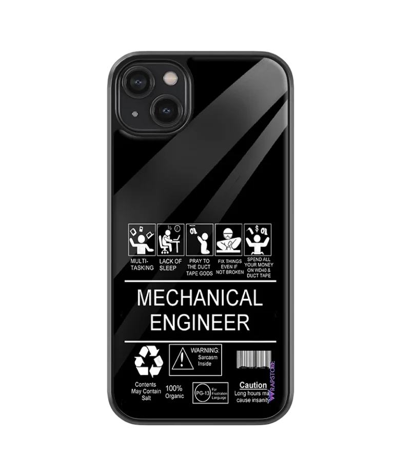 Mechanical Engineer Glass Case