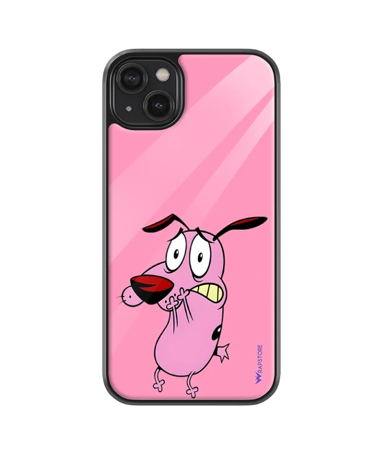 Courage Dog Glass Case