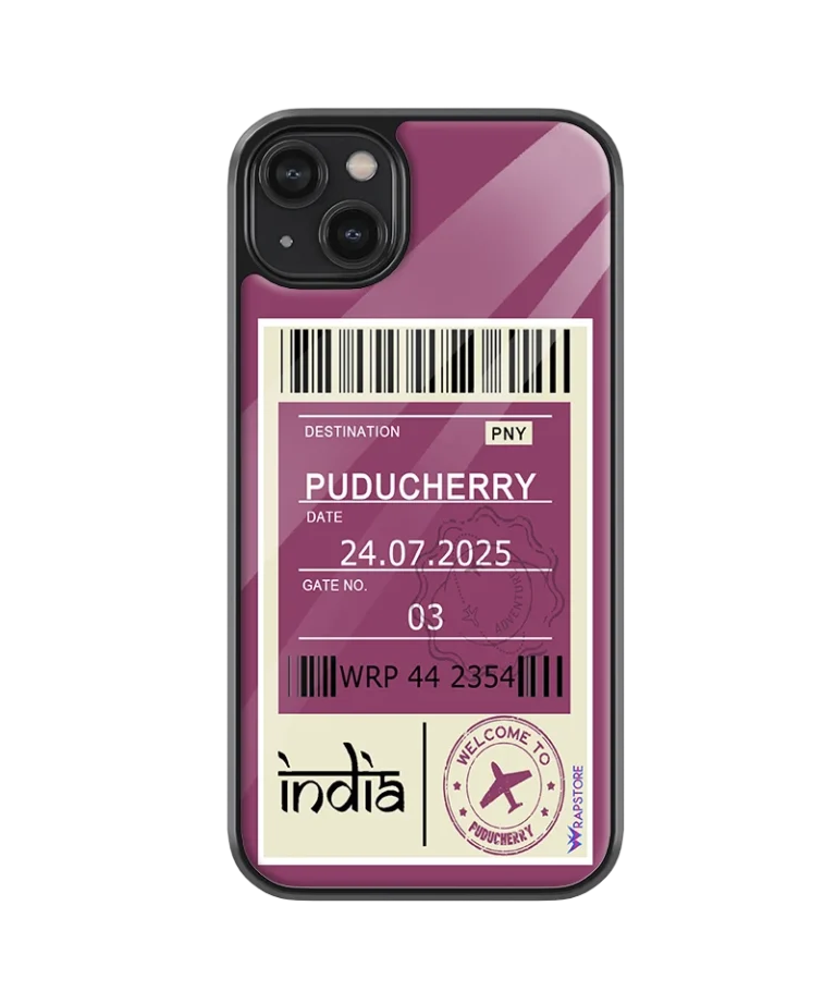 Puducherry Pass Glass Case