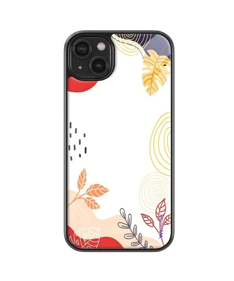 Snow Floral Glass Case