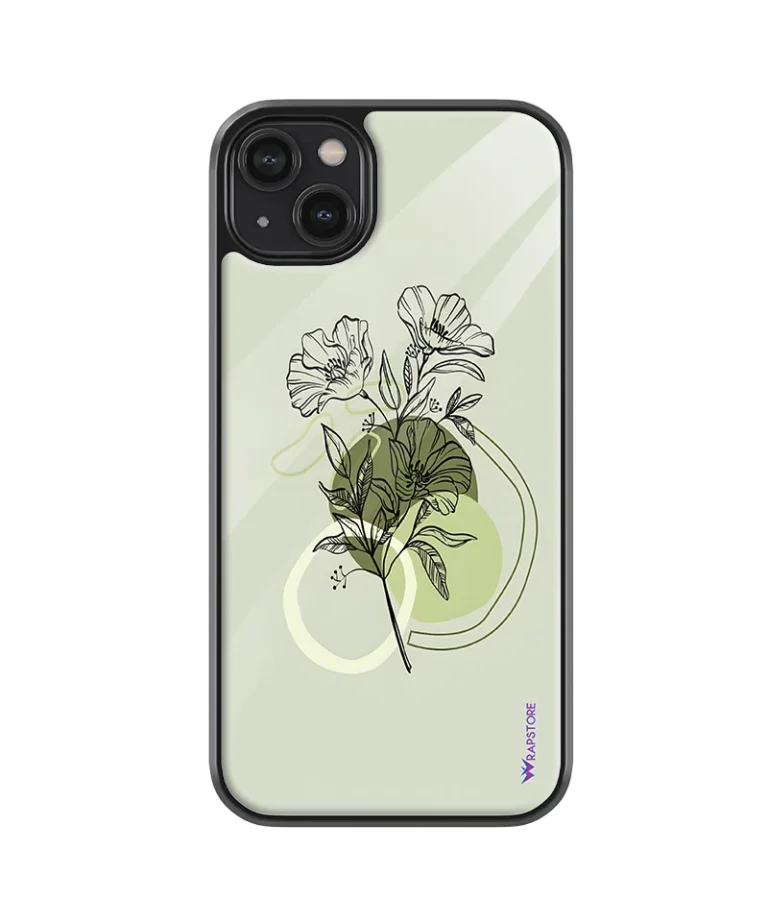 Water Flowers Glass Case