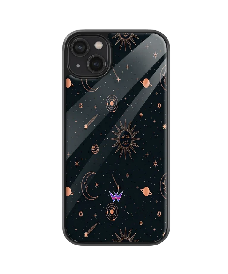Night Sky Yellow Glass Case