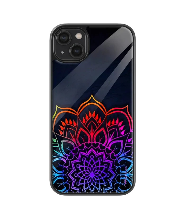 Color Mandala Glass Case