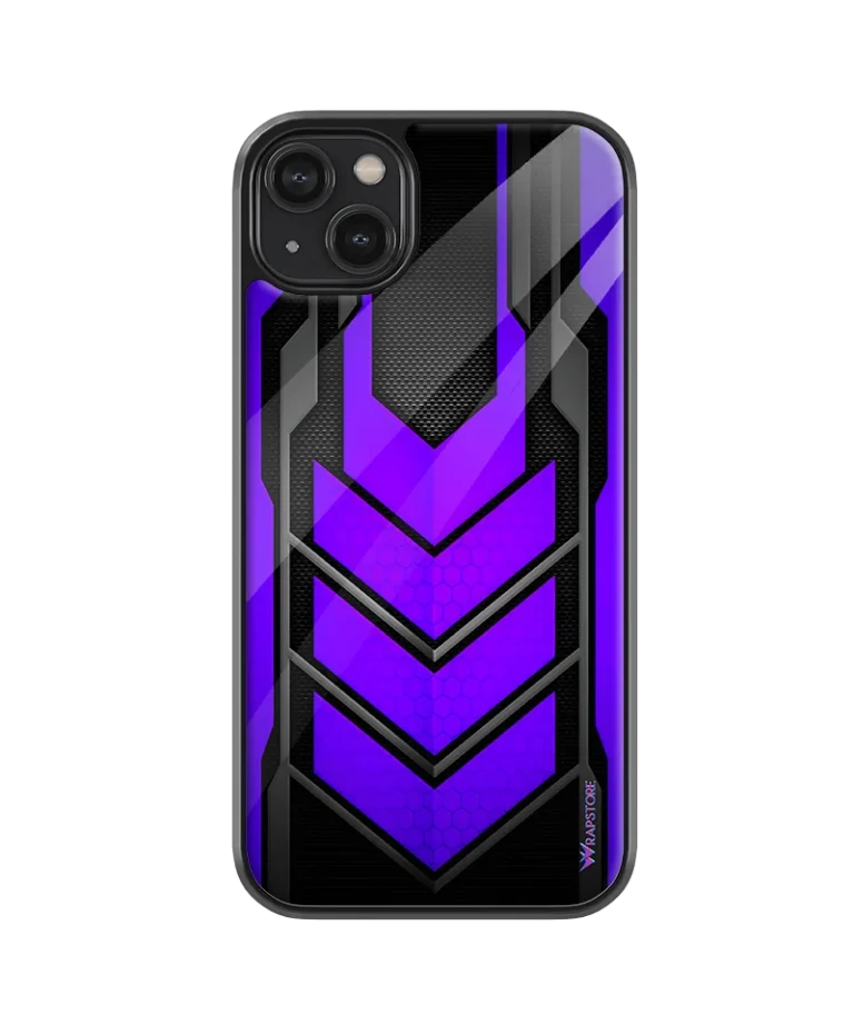 Purple Arrow Glass Case