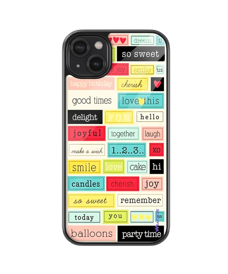 Joyful Vibes Glass Case