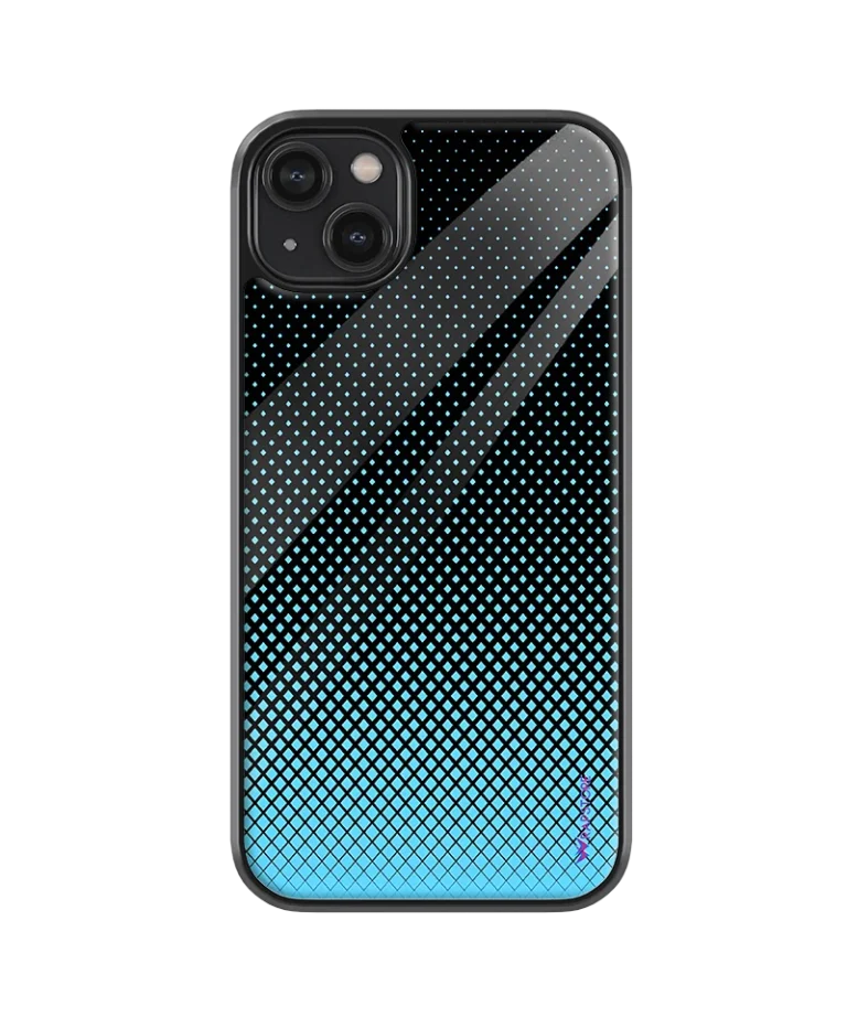 Blue Diamonds Glass Case