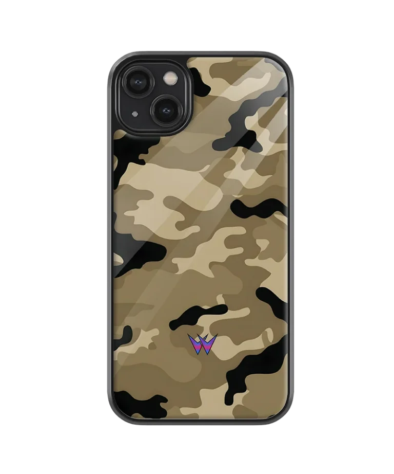 Military Camouflage  Glass Case