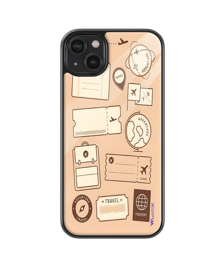 Peach Travel Glass Case