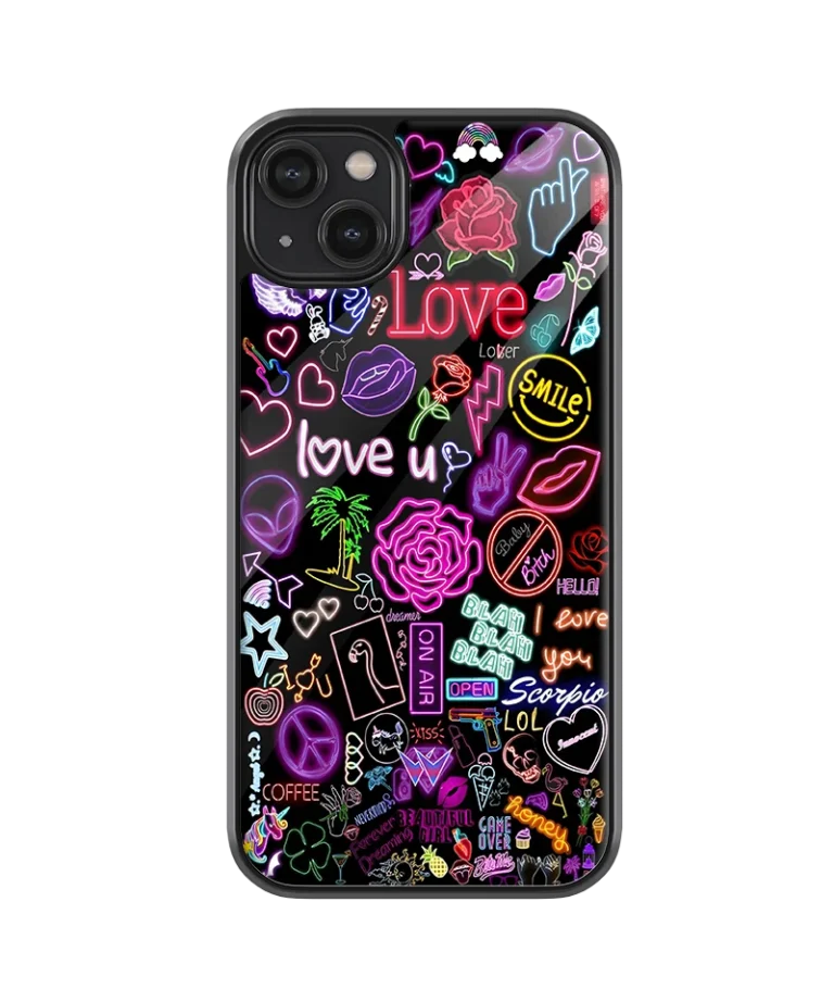 Neon Life Glass Case