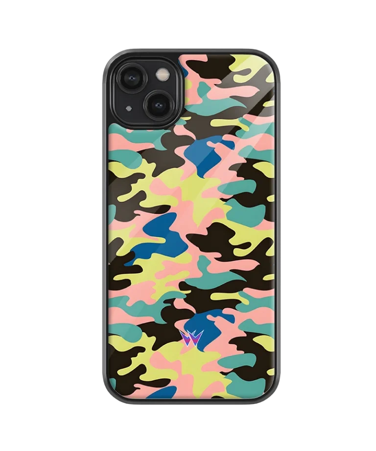 Military Camouflage Color Glass Case