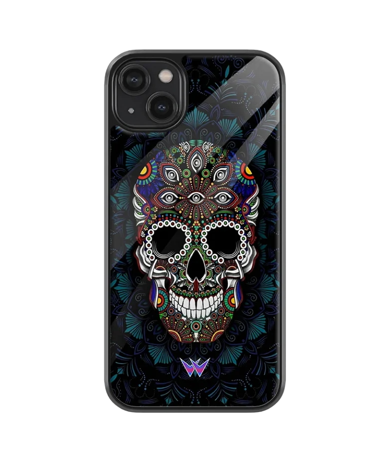 Skull Color Glass Case