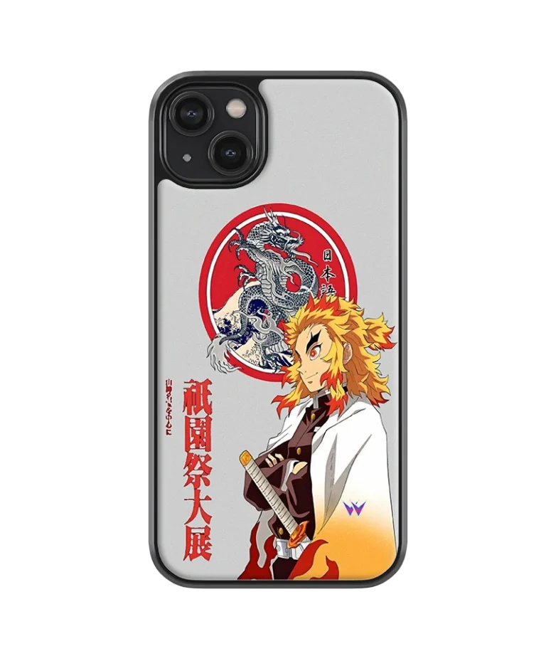 Fire Hashira Grey Hybrid Hard Case