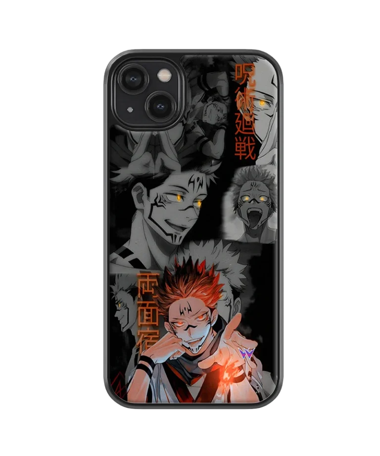 Sukuna Red Collage Hybrid Hard Case