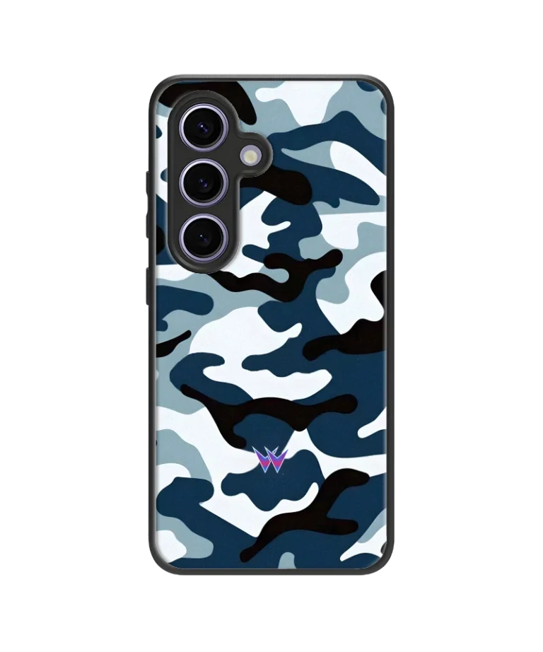 Military Camouflage Blue Hybrid Hard Case