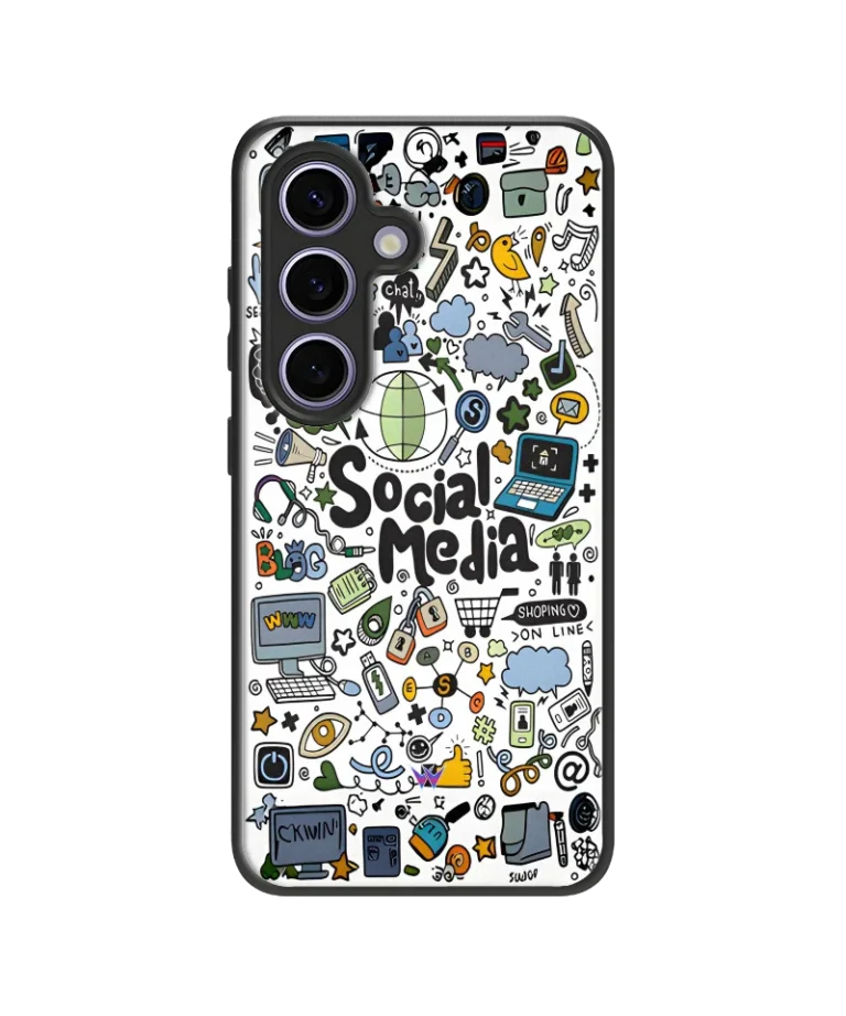 Social Media Hybrid Hard Case