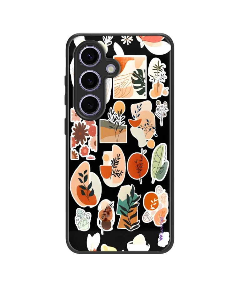 Flower Stickers Hybrid Hard Case