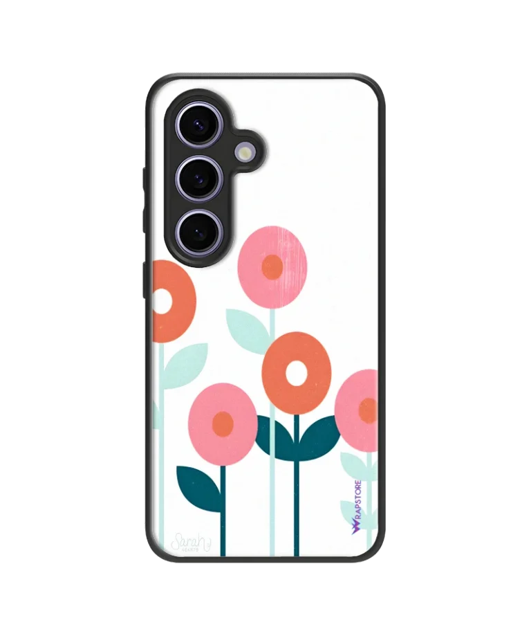 Flat Flowers Hybrid Hard Case