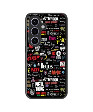 Music Labels Collage Hybrid Hard Case