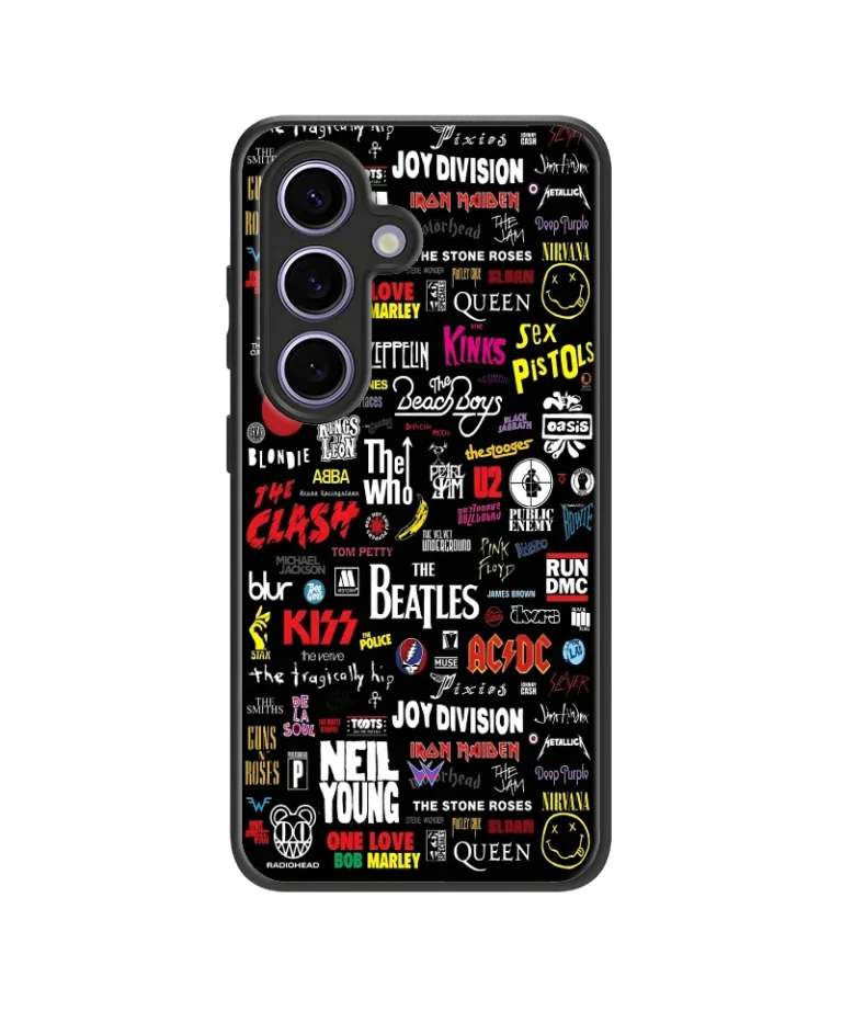Music Labels Collage Hybrid Hard Case