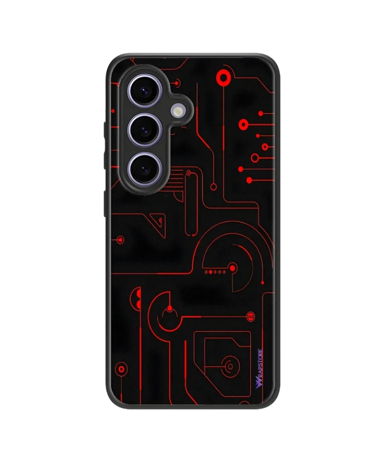 Red Circuit Hybrid Hard Case