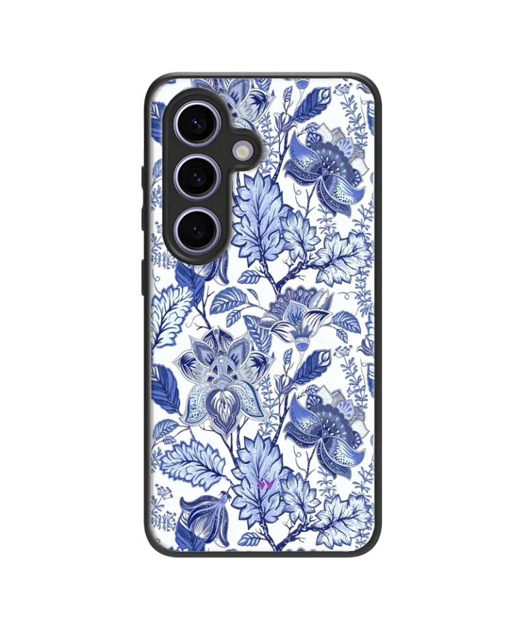 Blue Flora Hybrid Hard Case