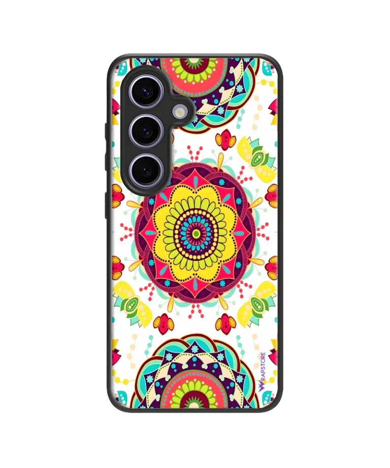 Round Rangoli Hybrid Hard Case