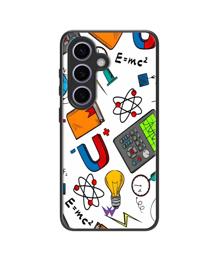 White Mathematical Hybrid Hard Case