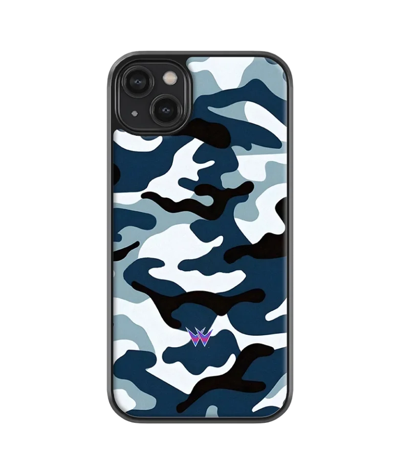 Military Camouflage Blue Hybrid Hard Case