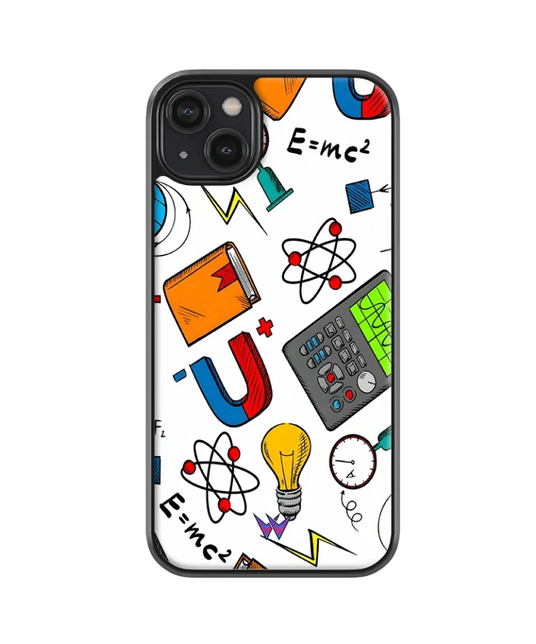 White Mathematical Hybrid Hard Case