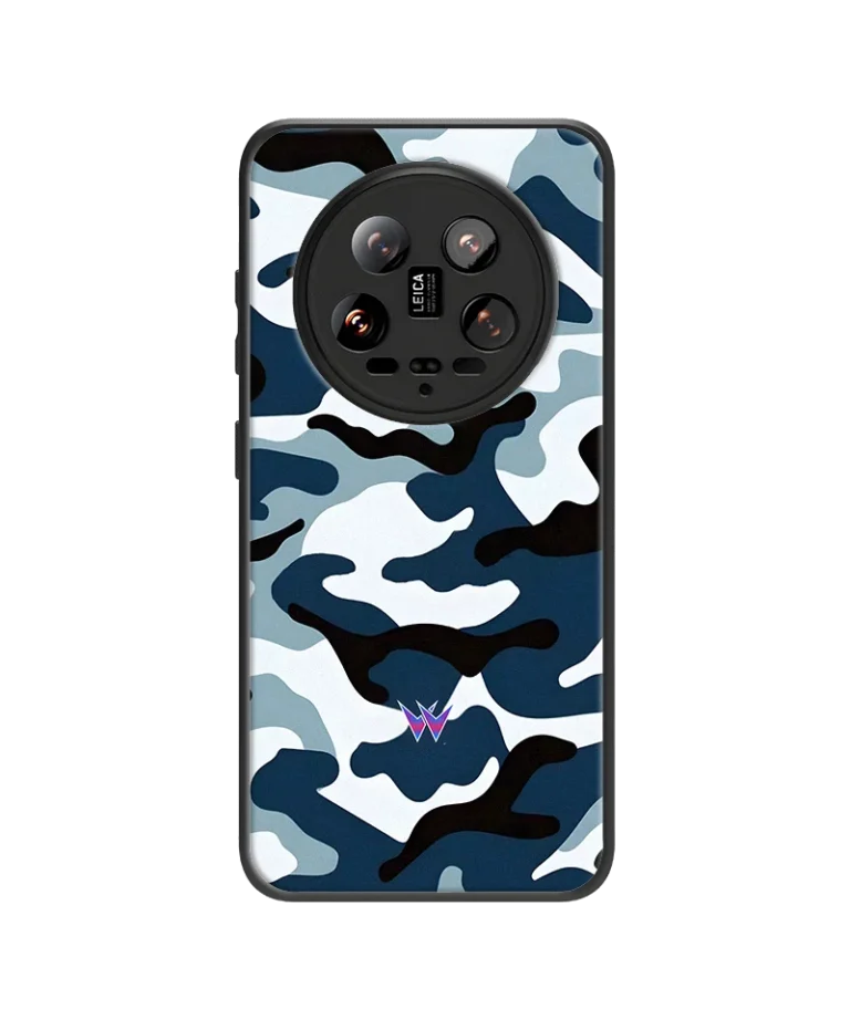 Military Camouflage Blue Hybrid Hard Case