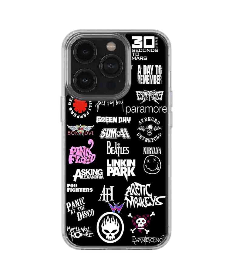 Music Band Collage III Silicone Case
