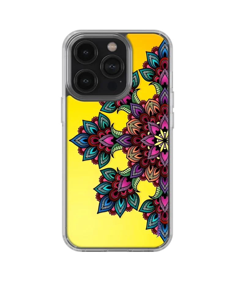 Yellow Mandala Silicone Case