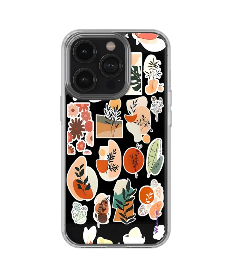 Flower Stickers Silicone Case