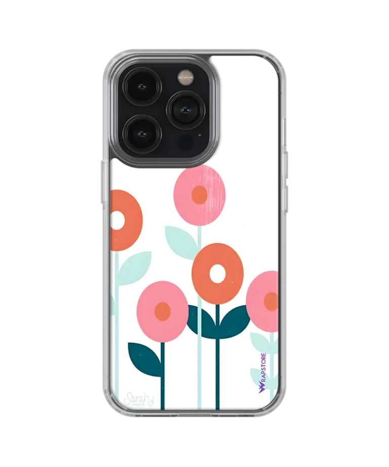 Flat Flowers Silicone Case