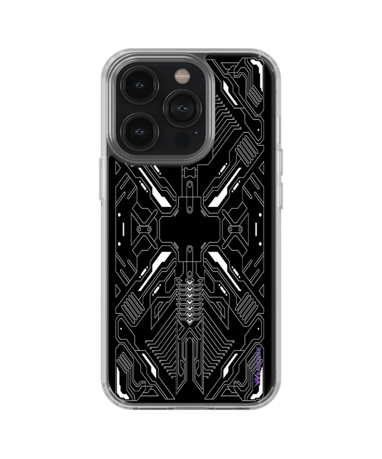 White Circuit Silicone Case