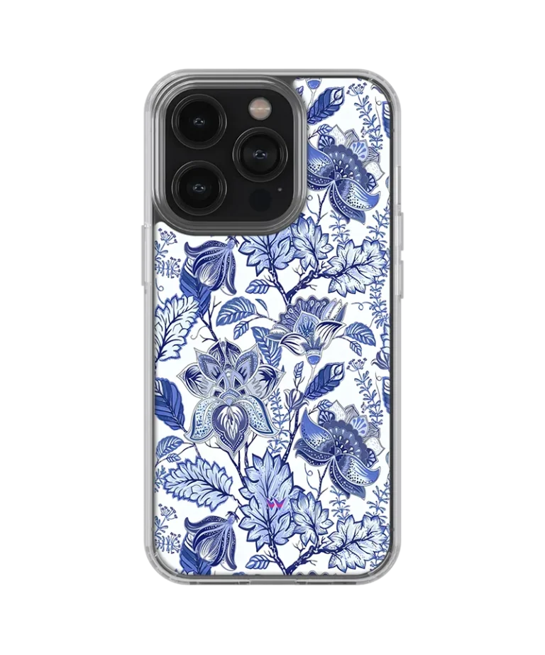 Blue Flora Silicone Case
