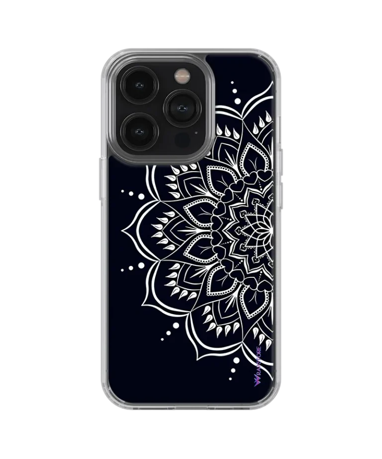 Black Mandala Silicone Case